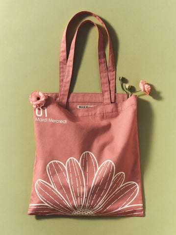 韓國 Mardi Mercredi CANVAS BAG FLOWER【MM044】