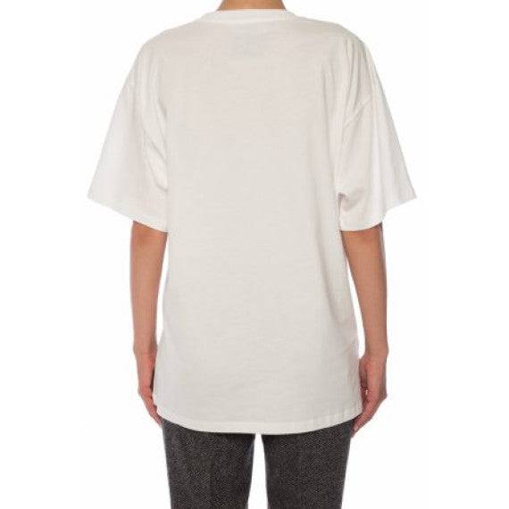 Moschino 燙金純文字 Logo 寬鬆版短袖 Tee - STT Mall HK 靚太網購