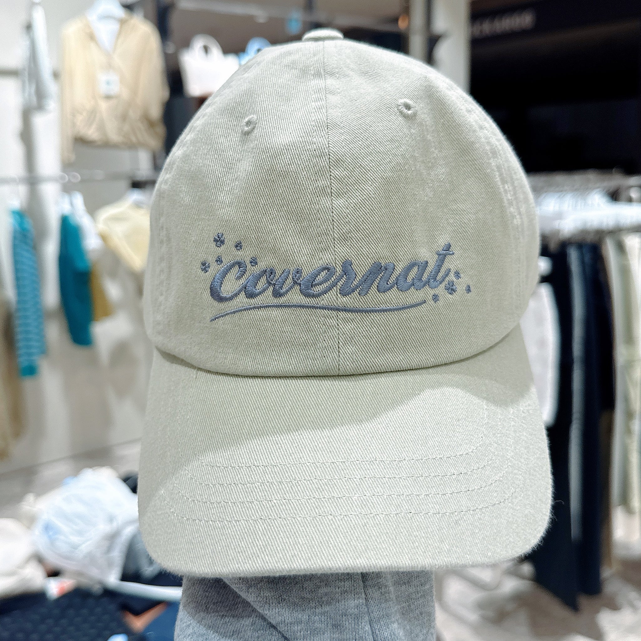韓國 Covernat Clover Heart Cursive Washed Ball Cap【CO088】