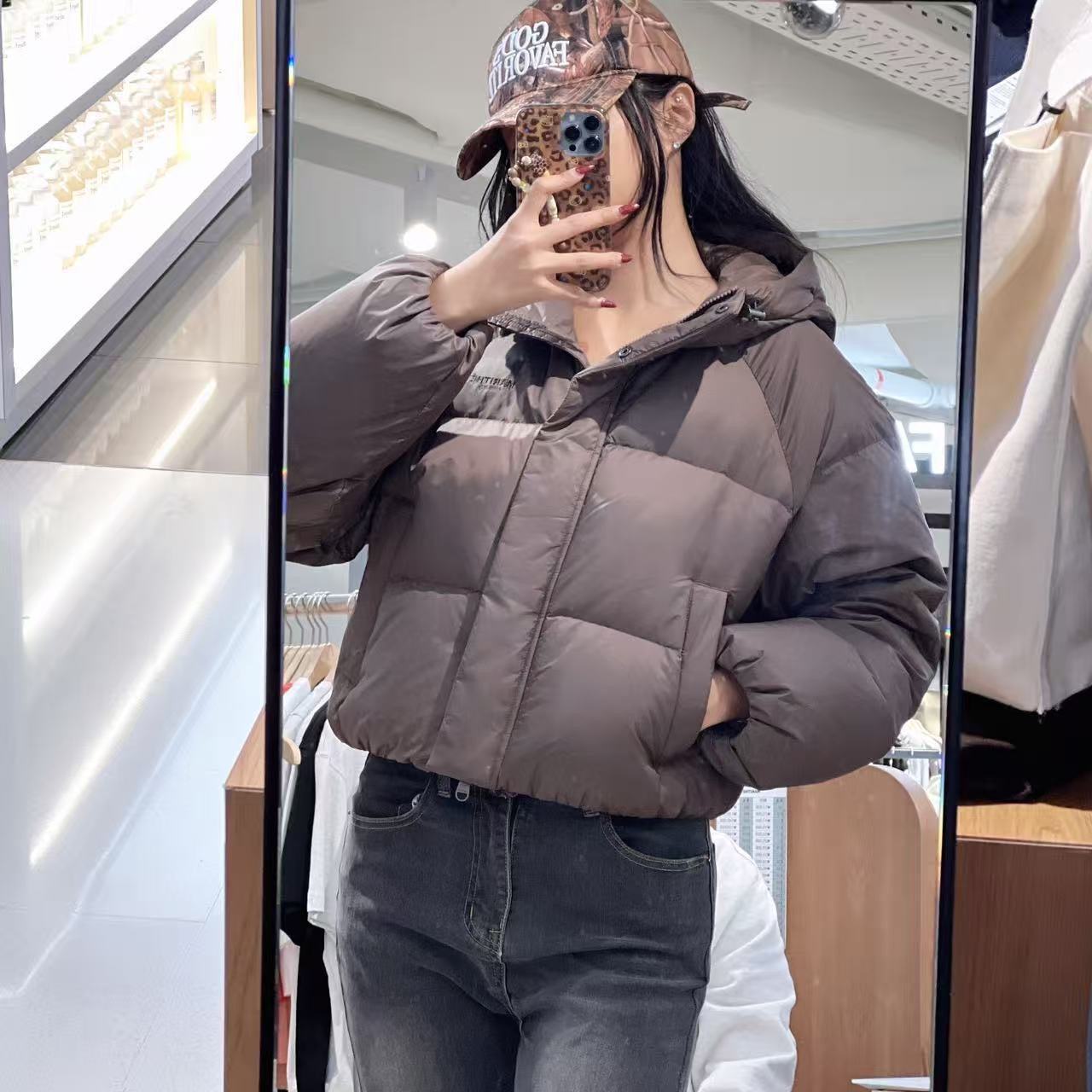 韓國 Marithe Francois Girbaud W Regular Logo Hooded Crop Down Jacket (鴨絨)【MF758】