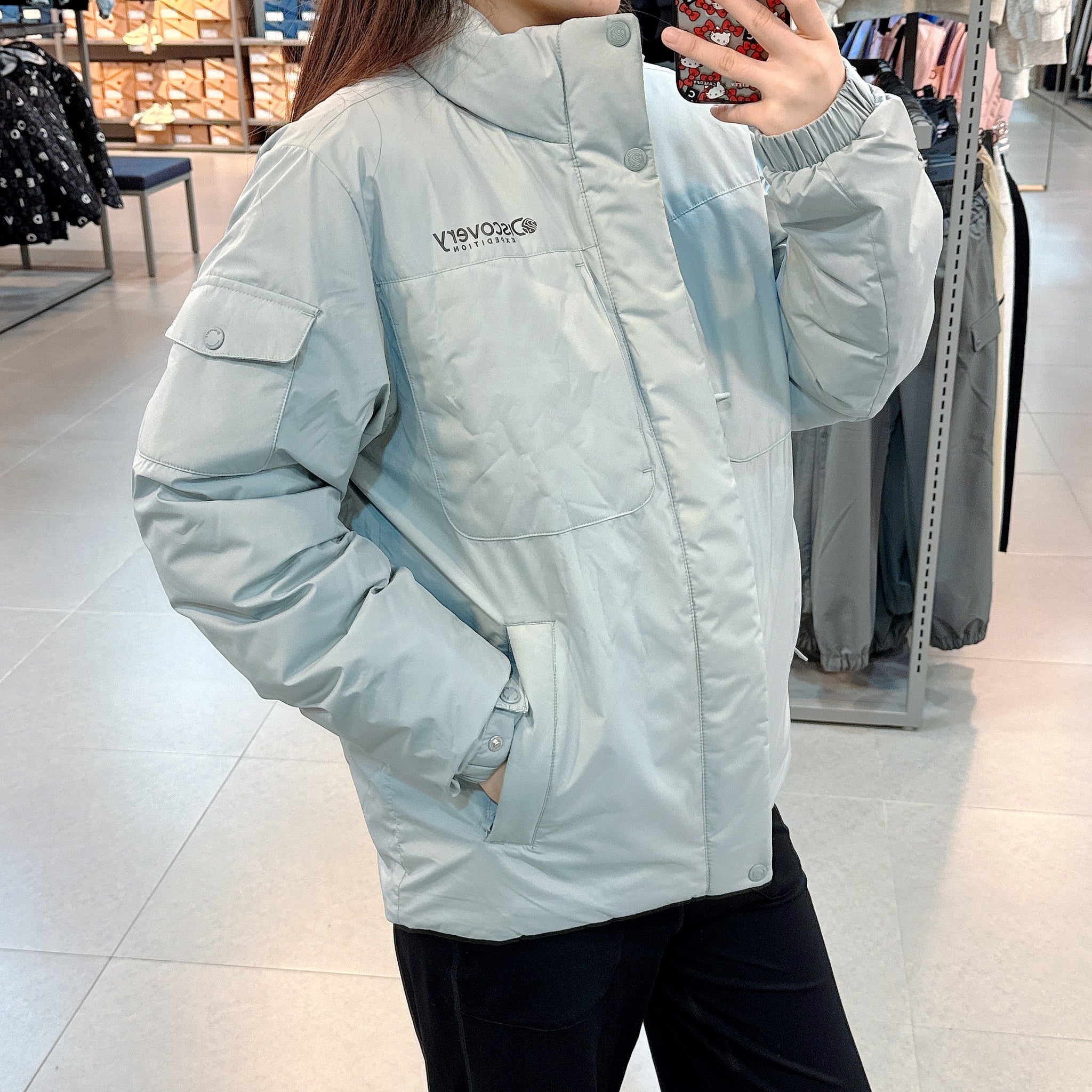 韓國 Discovery Men's Bergen Gore Windstopper High-Neck Goose Down Lightweight Padding Jacket (鵝絨)【DY194】