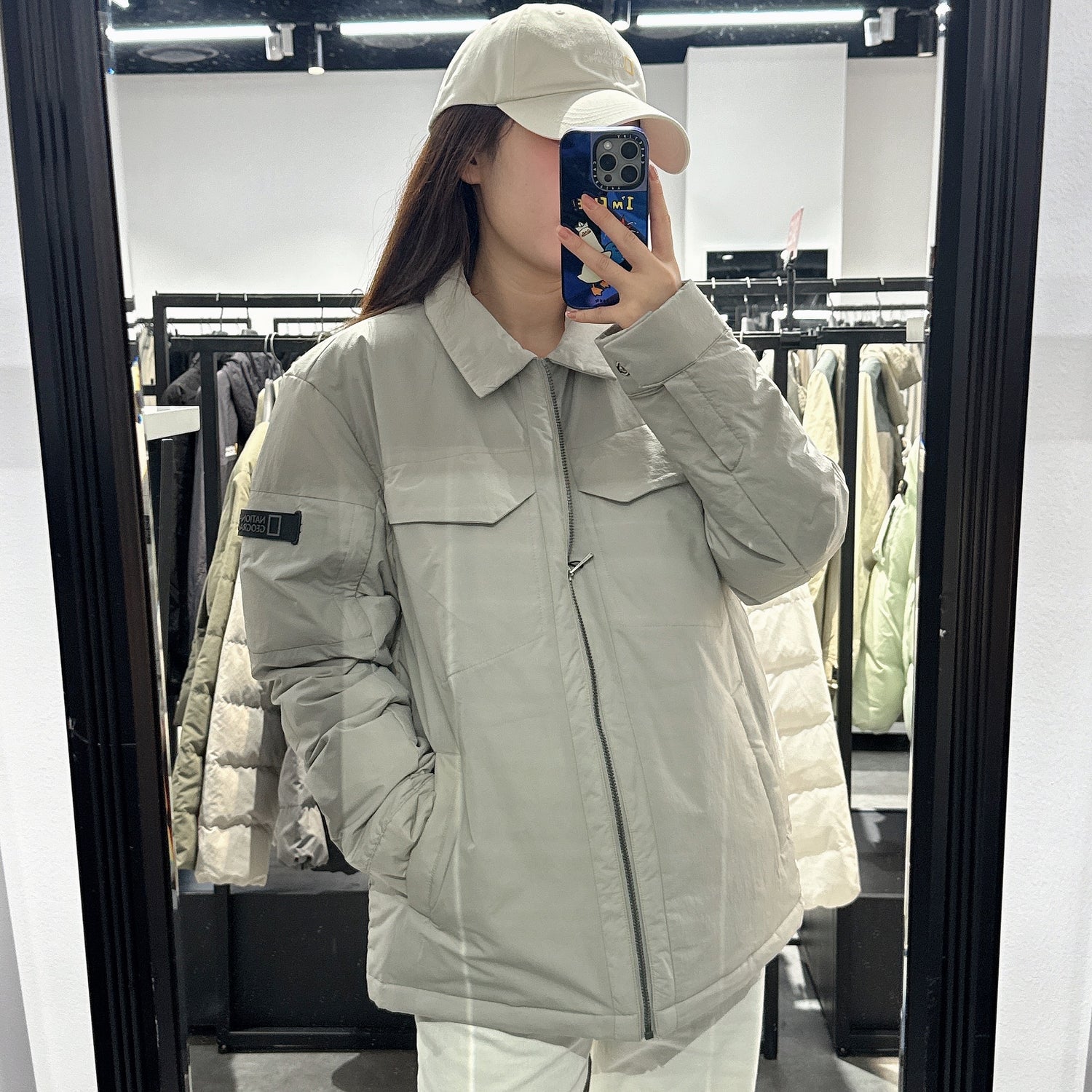 韓國 National Geographic Commuter shawl-type duck down Jumper (鴨絨)【NG111】