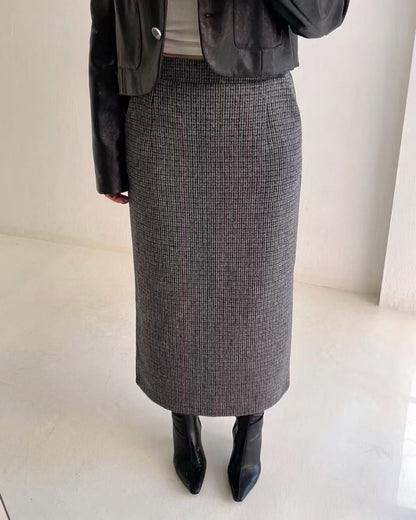 韓國 HowLuk 牛仔裙 刷薄毛  (冬季款)【H361】