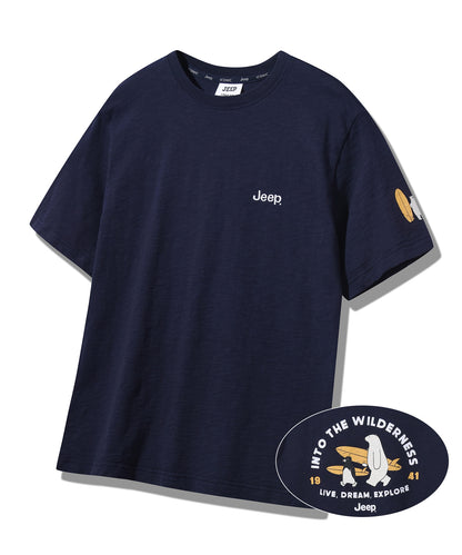 韓國 Jeep Surfing Bear Slub Long Sleeve T-Shirt【JP039】