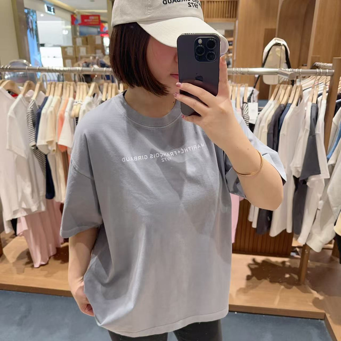 韓國 Marithe Francois Girbaud Lettering Logo Pigment Oversized Tee【MF458】