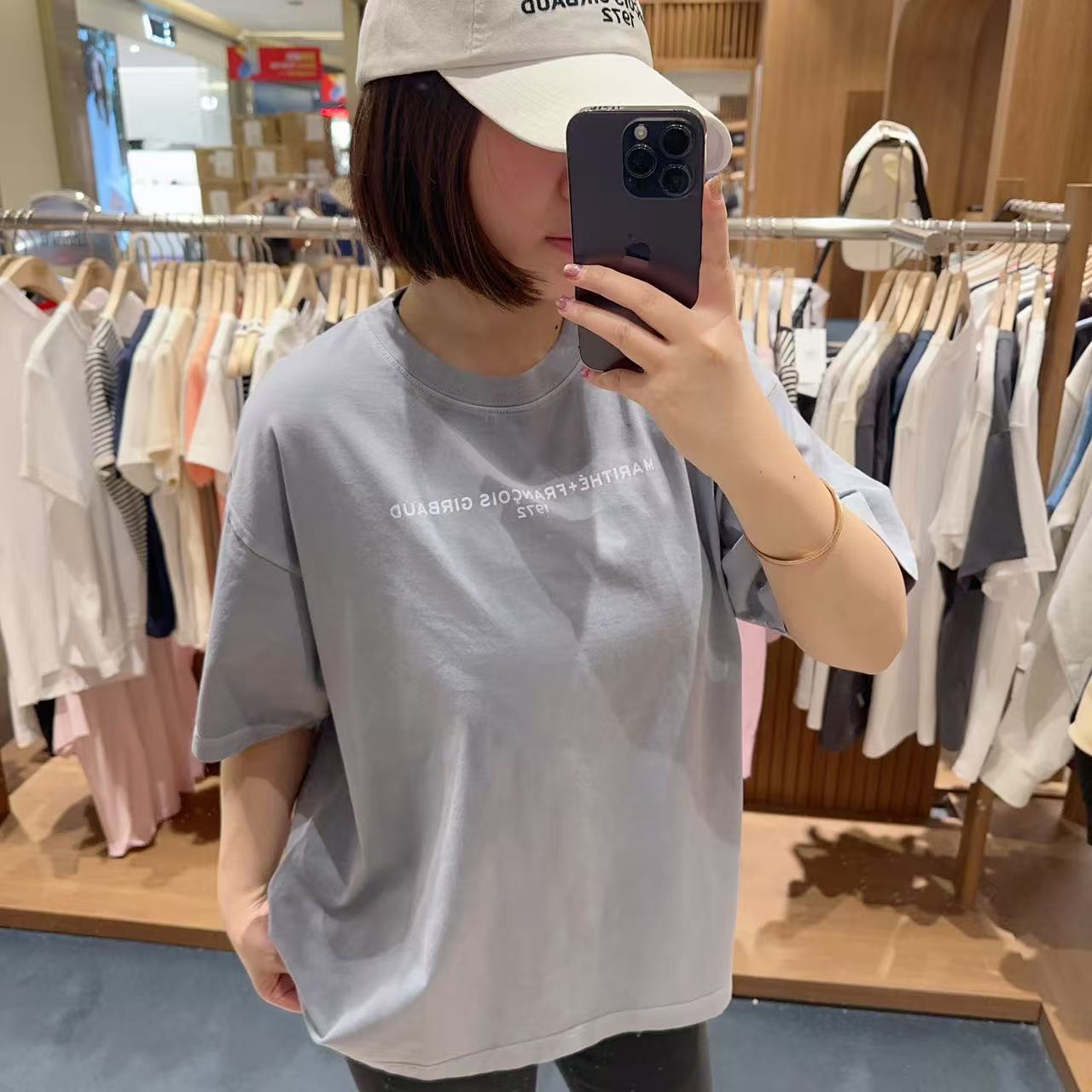 韓國 Marithe Francois Girbaud Lettering Logo Pigment Oversized Tee【MF458】