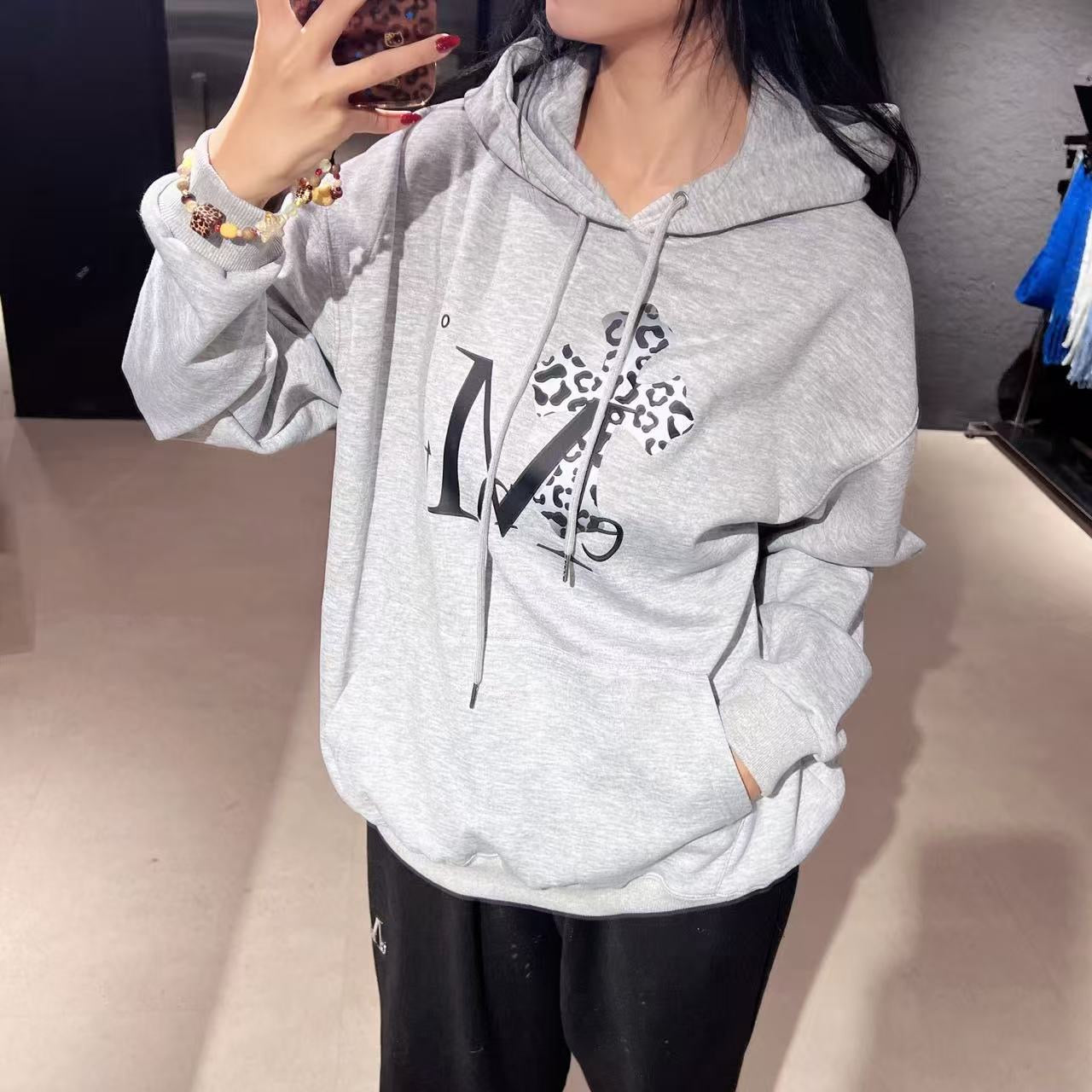 韓國 Mucent Sahara Leopard Cross Hood Tee【MU143】