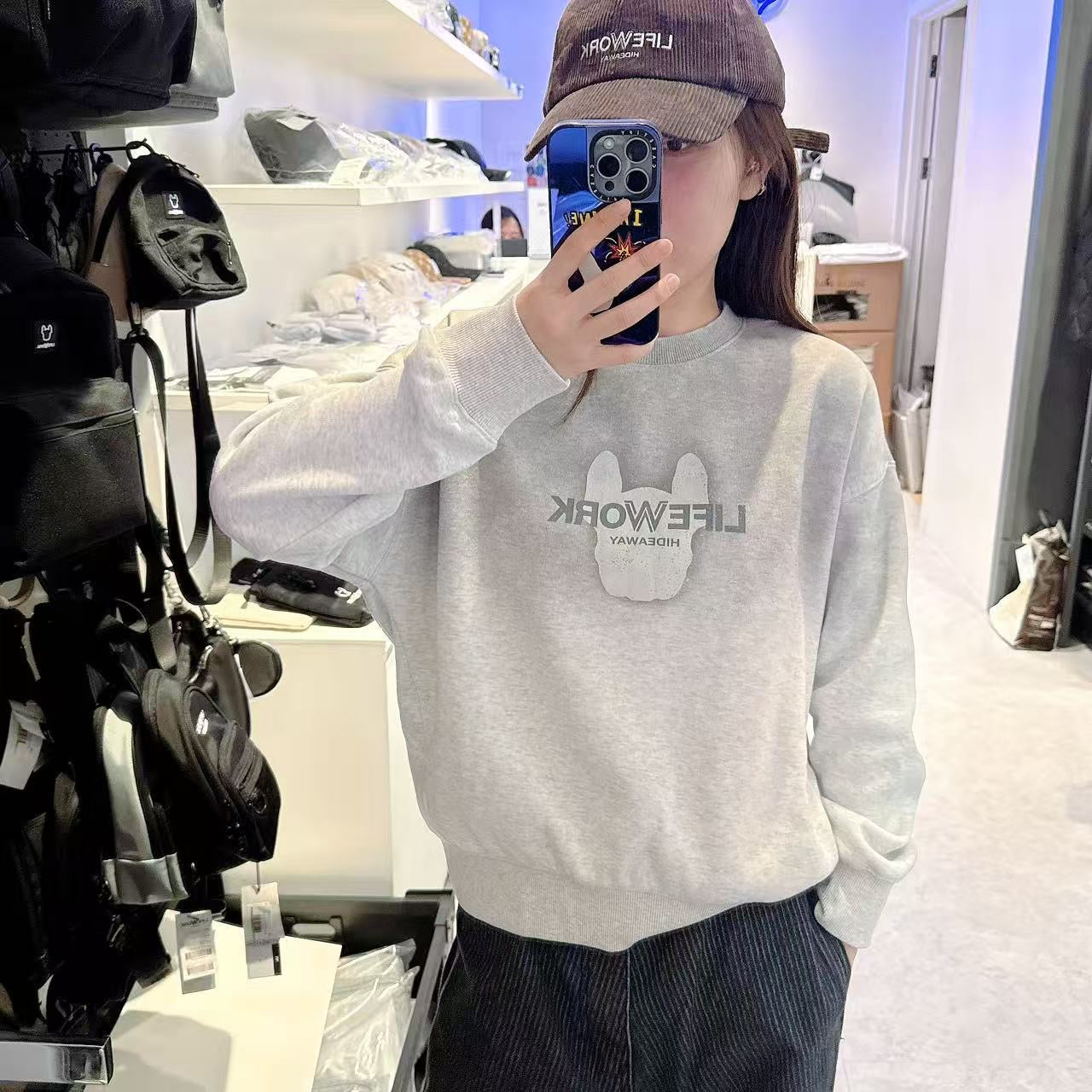 韓國 LifeWork Lite Bonding Vintage Sweatshirt (加絨款)【LW028】