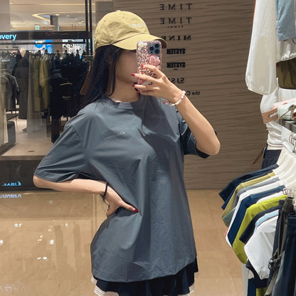 韓國 Discovery Fresh Event Woven Short Sleeve T-Shirt凉爽防晒面料【DY041】