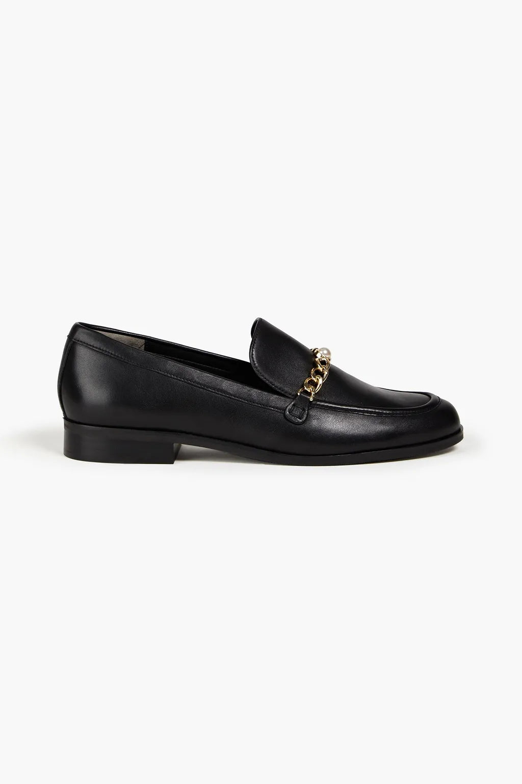 STUART WEITZMAN Owen embellished leather loafers