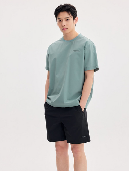 韓國 Discovery Fresh Event Woven Short Sleeve T-Shirt凉爽防晒面料【DY041】