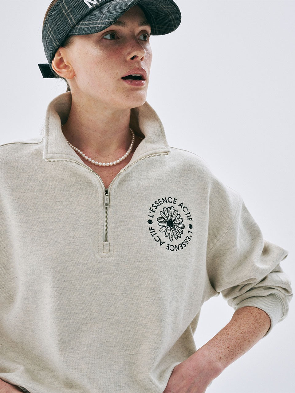 韓國 Mardi Mercredi High-Neck Sweat Zip Up Emblem Needlework【MM238】
