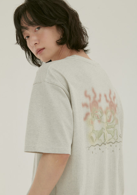 韓國 Ambler Summer Ambler Graphic Short Sleeve T-shirt【AR105】