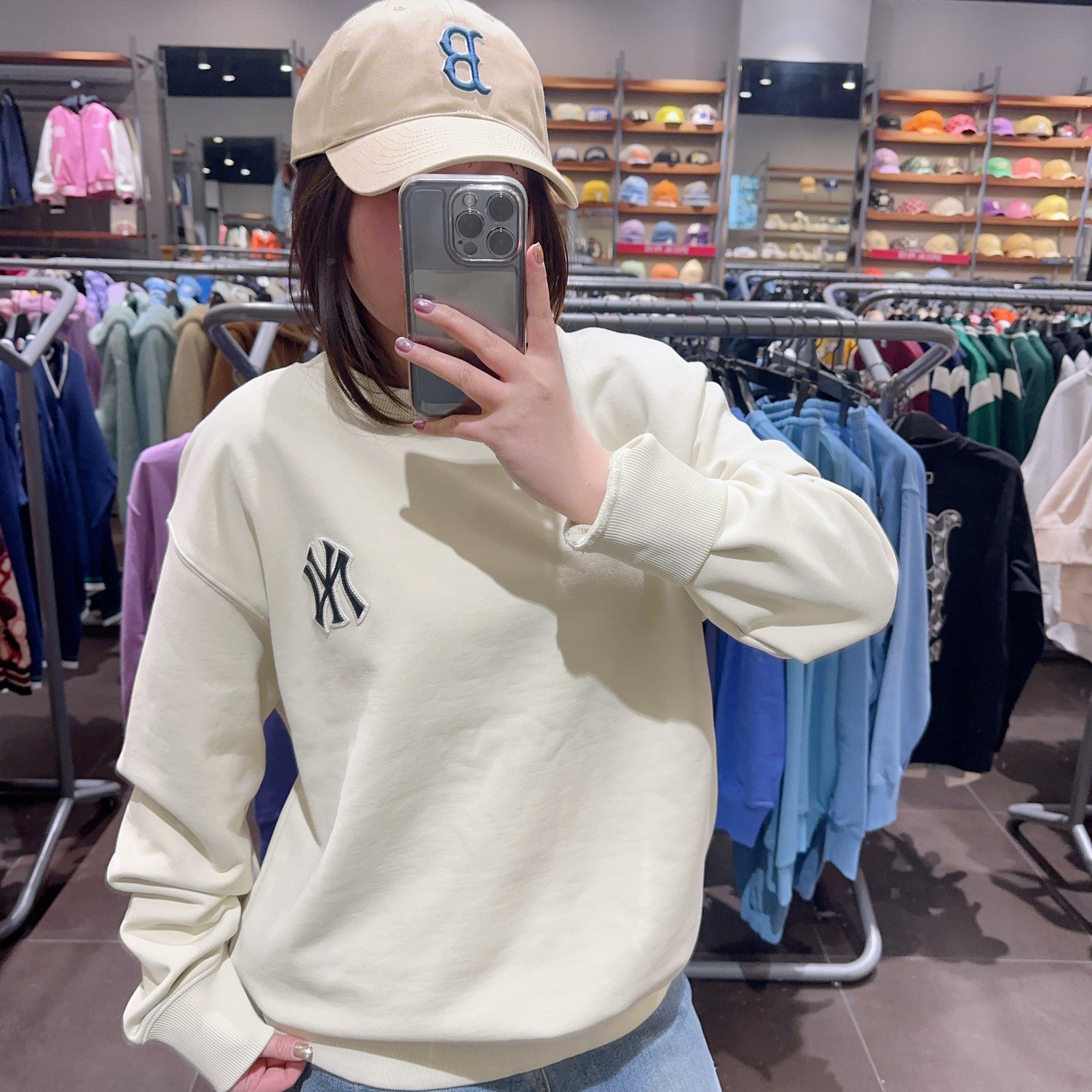 韓國 MLB CLASSIC MONOGRAM BIG LOGO OVERFIT SWEATSHIRT【MB153】