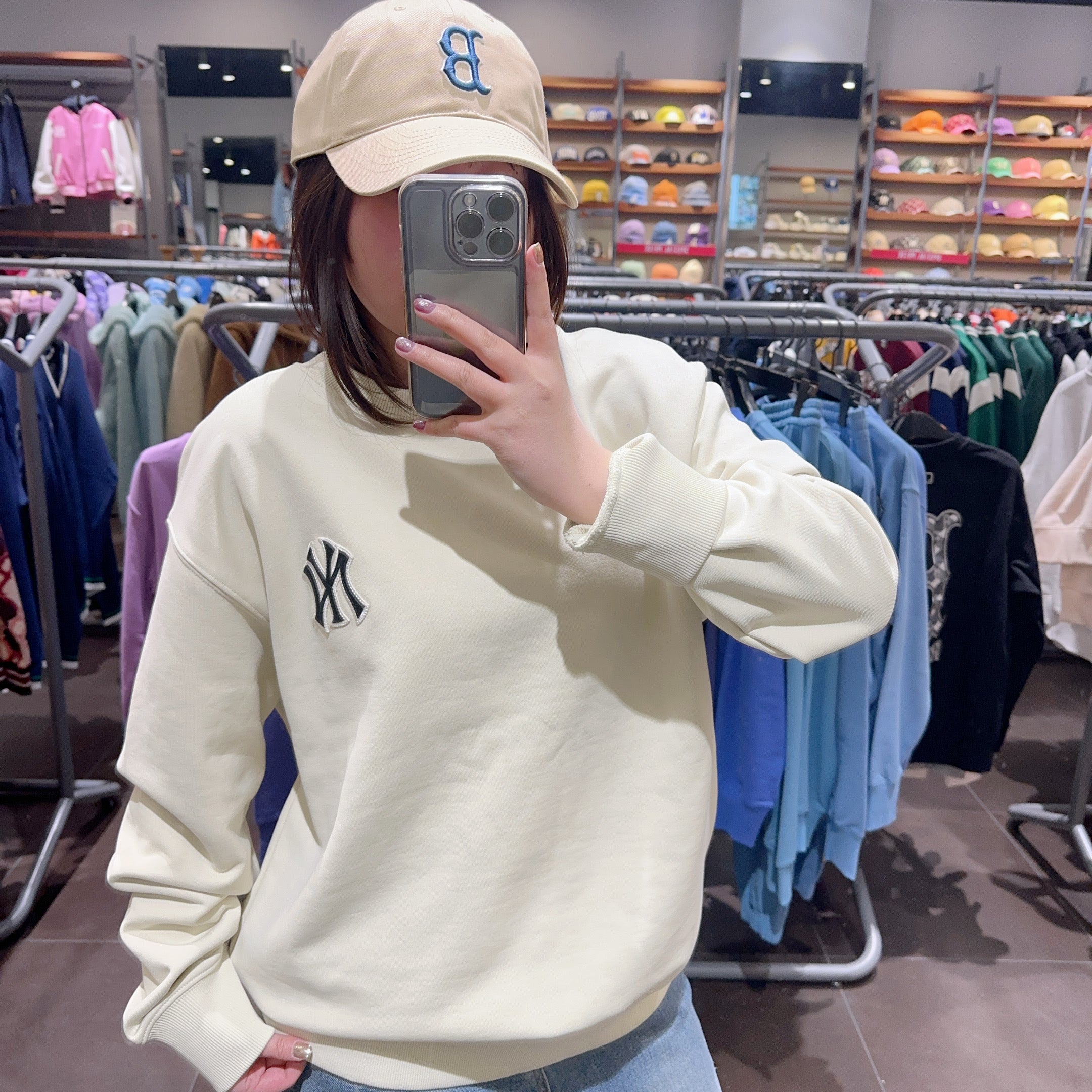 韓國 MLB CLASSIC MONOGRAM BIG LOGO OVERFIT SWEATSHIRT【MB153】