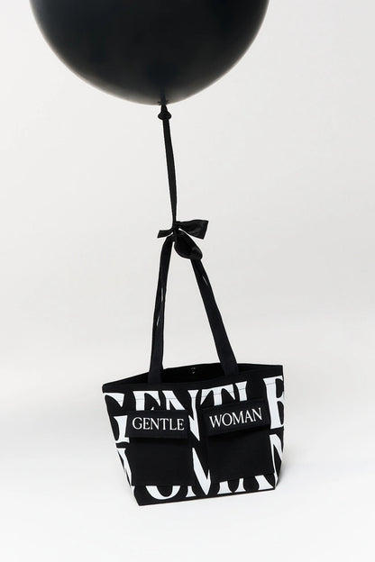 泰國 Gentle Woman LOGO ON DOUBLE POCKET MINI TOTE【SW640】