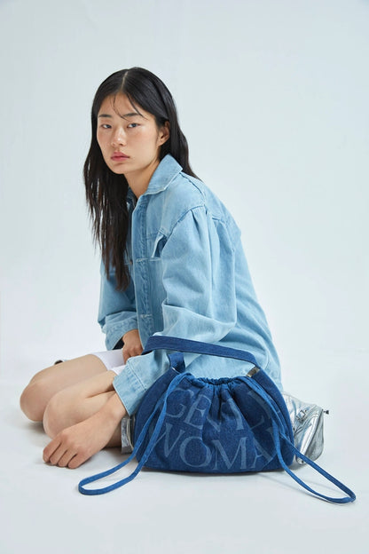 泰國 Gentle Woman DENIM DUMPLING BAG【SW606】