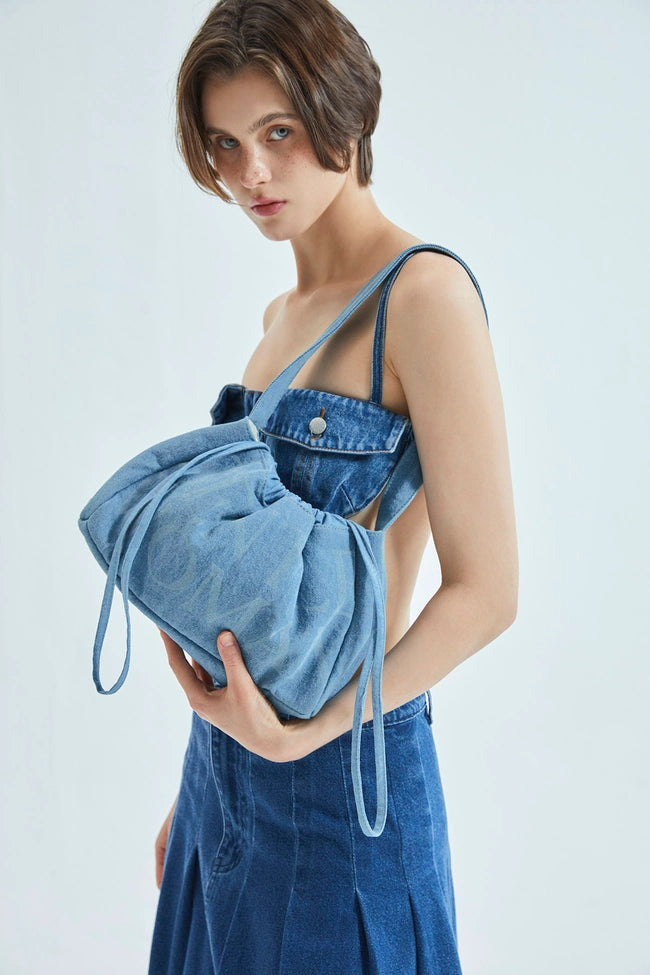 泰國 Gentle Woman DENIM DUMPLING BAG【SW606】