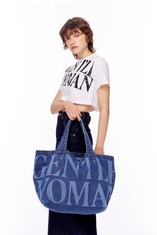 泰國 Gentle Woman DENIM JUMBO TOTE BAG【SW650】