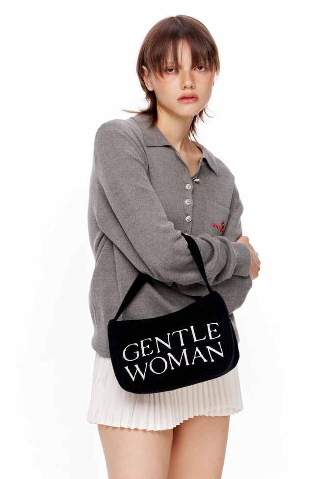 泰國 Gentle Woman PREPPY KNIT SHOULDER BAG【SW648】