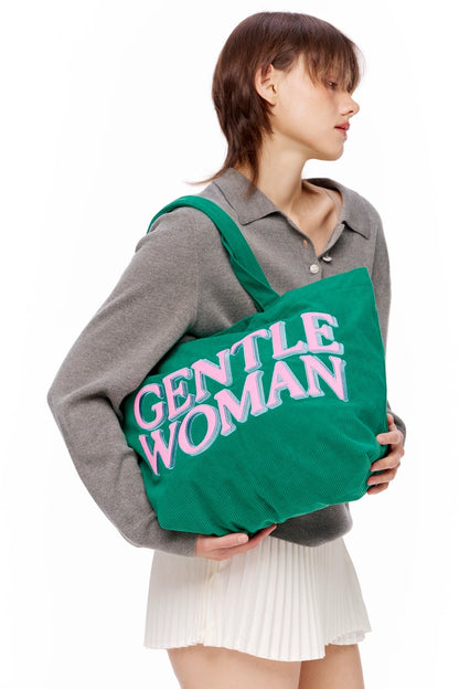 泰國 Gentle Woman CORDUROY TOTE【SW646】