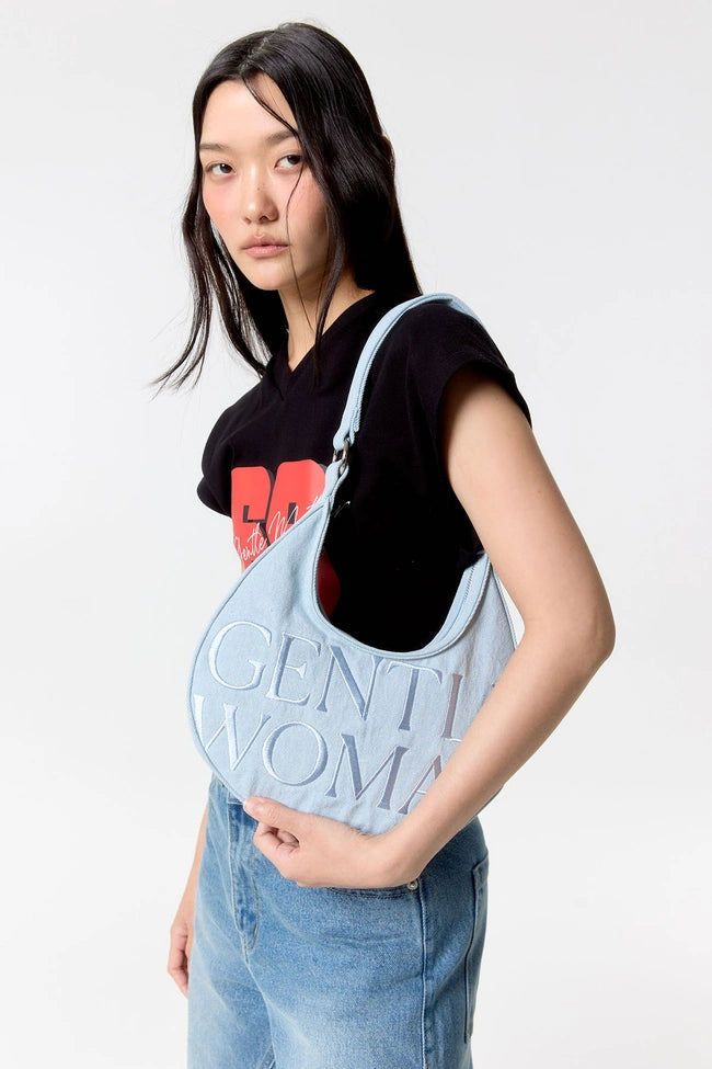 泰國 Gentle Woman ESSENTIAL ICON DENIM SHOULDER BAG【SW613】