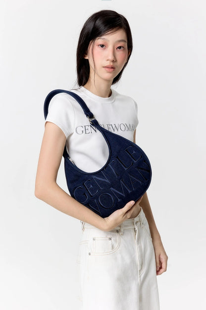 泰國 Gentle Woman ESSENTIAL ICON DENIM SHOULDER BAG【SW613】