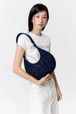 泰國 Gentle Woman ESSENTIAL ICON DENIM SHOULDER BAG【SW613】