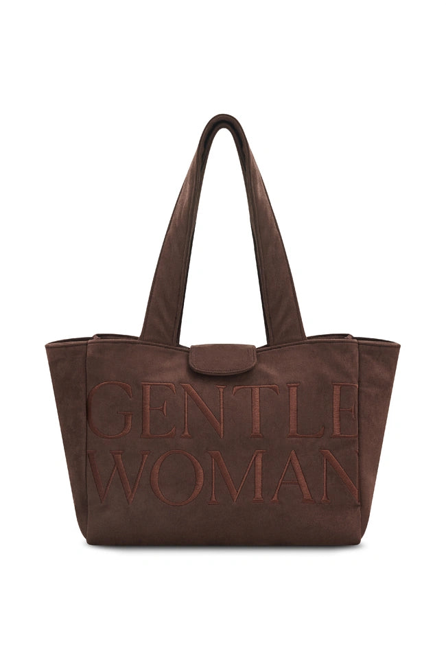 泰國 Gentle Woman SUEDE SHOULDER TOTE BAG【SW637】