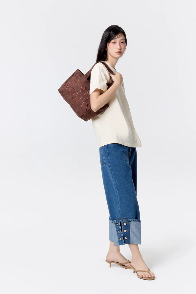 泰國 Gentle Woman SUEDE SHOULDER TOTE BAG【SW637】