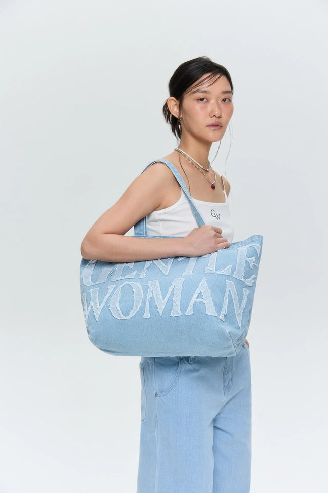 【現貨】泰國 Gentle Woman DENIM TOTE BAG【SW615】