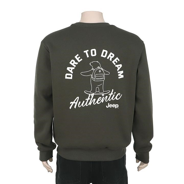 韓國 Jeep Authentic Bear Loose Sweatshirt【JP017】