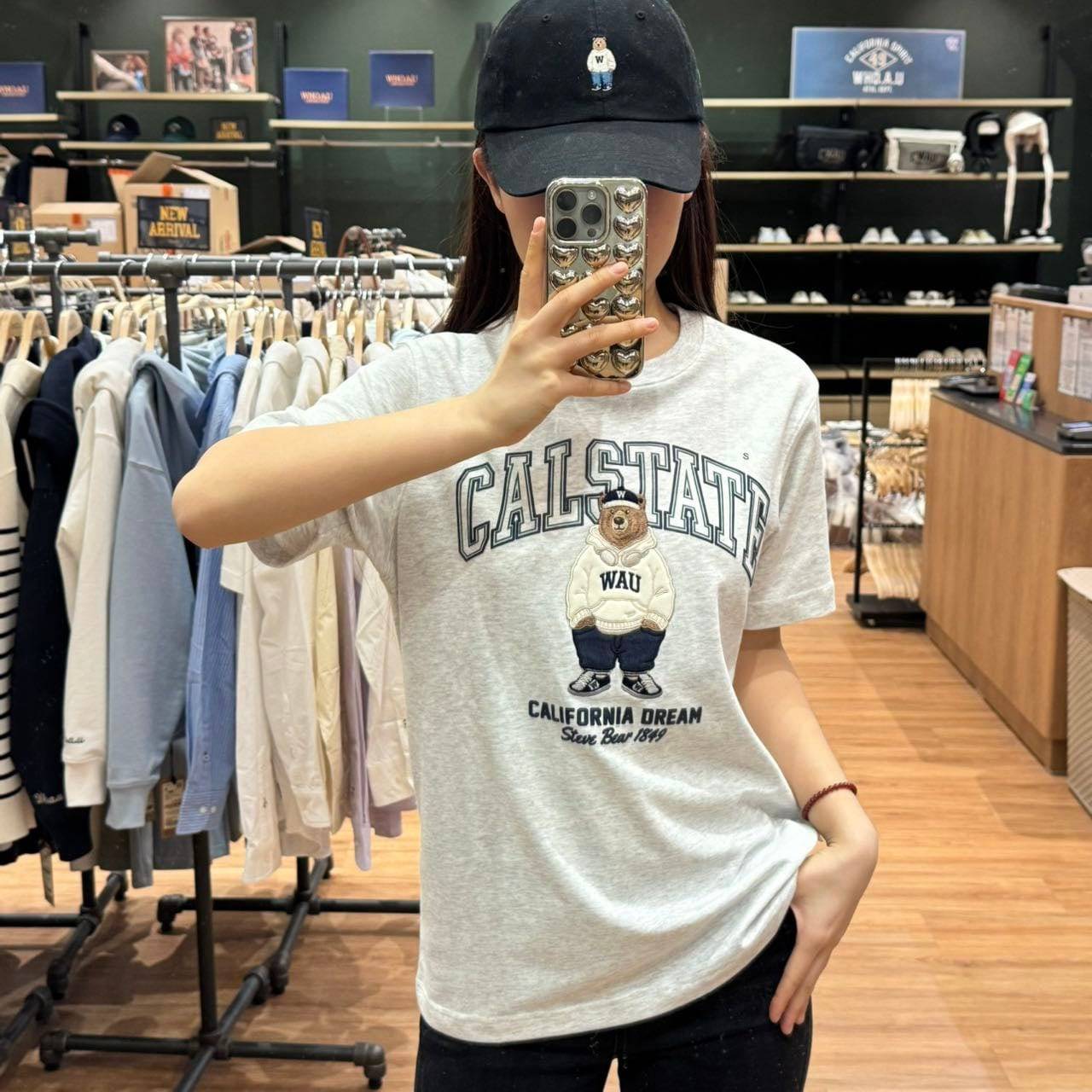 韓國 Who.A.U Steve Patch T-Shirt【WA049】 - STT Mall HK 靚太網購