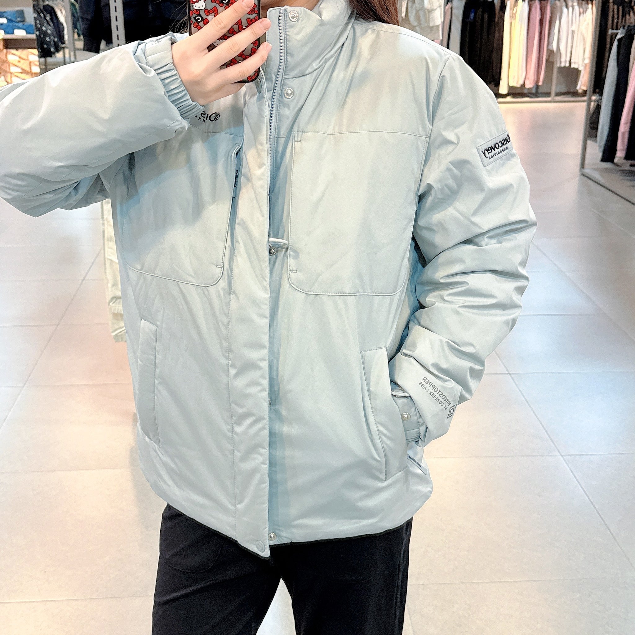 韓國 Discovery Men's Bergen Gore Windstopper High-Neck Goose Down Lightweight Padding Jacket (鵝絨)【DY194】