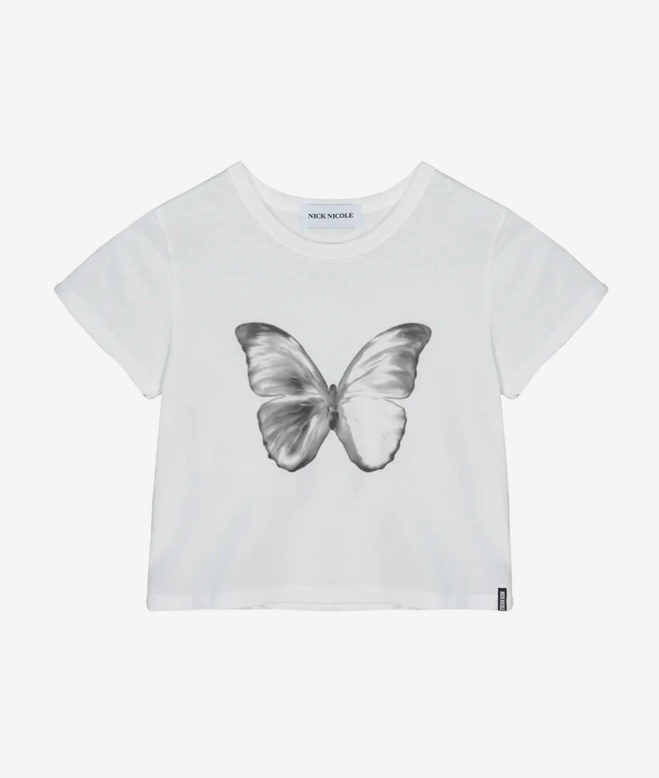 韓國 Nick Nicole Butterfly Soft Coloring Crop Top【KR006】