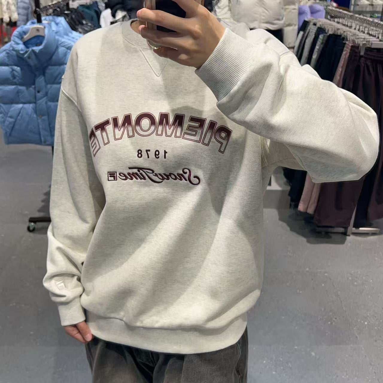 韓國 FILA Piemonte Fleece Long Sleeve【FA031】