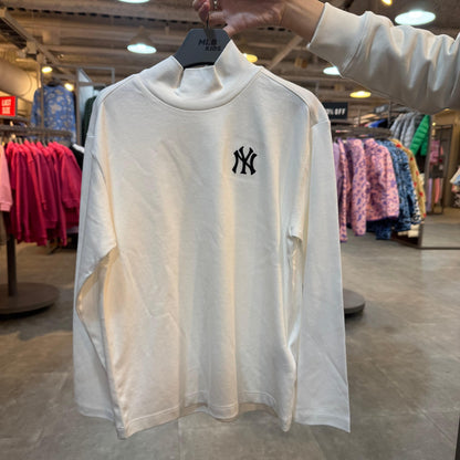 韓國 MLB KIDS Basic Logo Mock Neck T-Shirt 【MB122】 - STT Mall HK 靚太網購