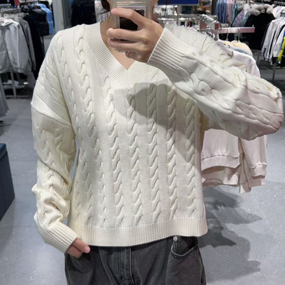 韓國 FILA CASA FILA V-neck Knit【FA055】