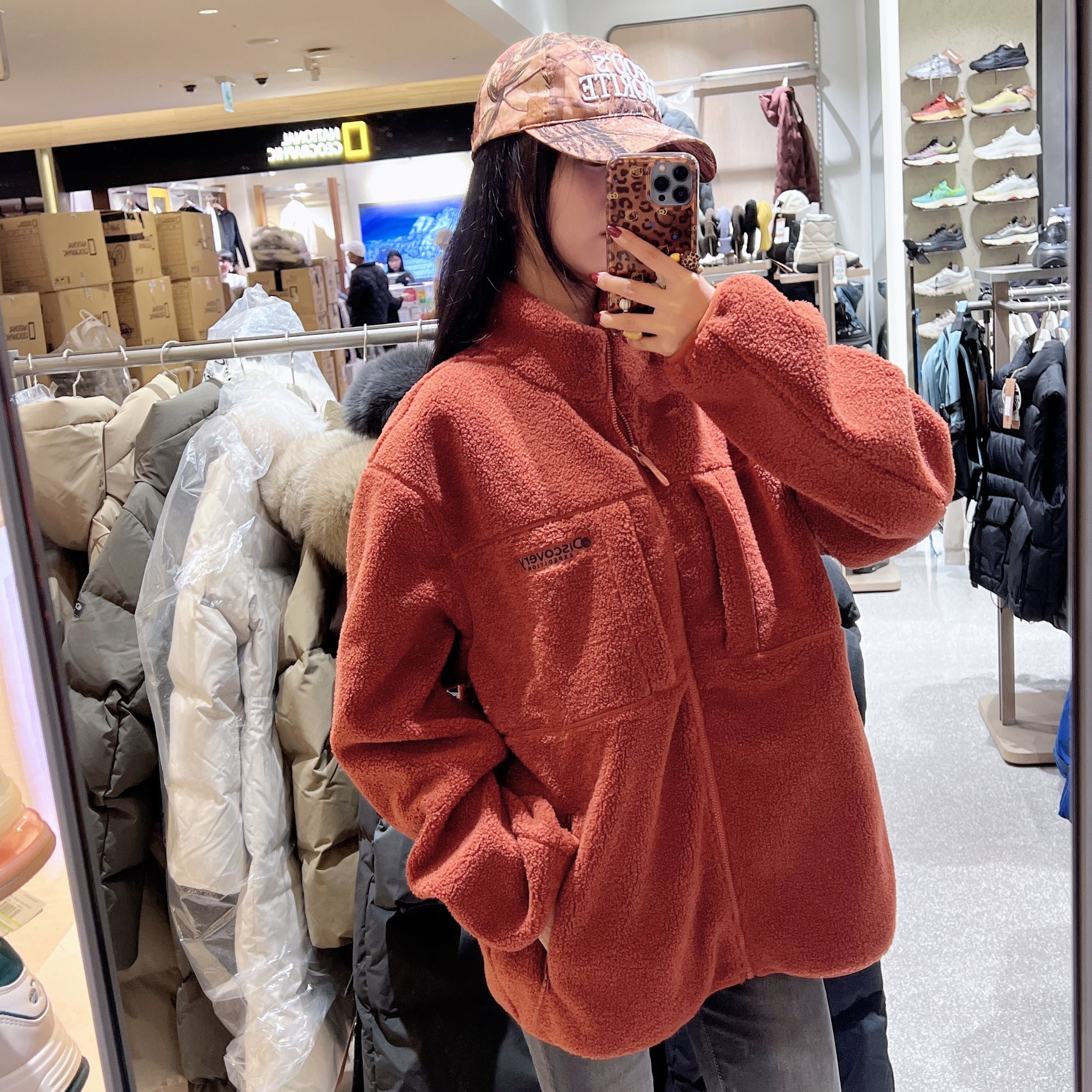 韓國 Discovery Tech Fleece High Neck Jacket【DY063】