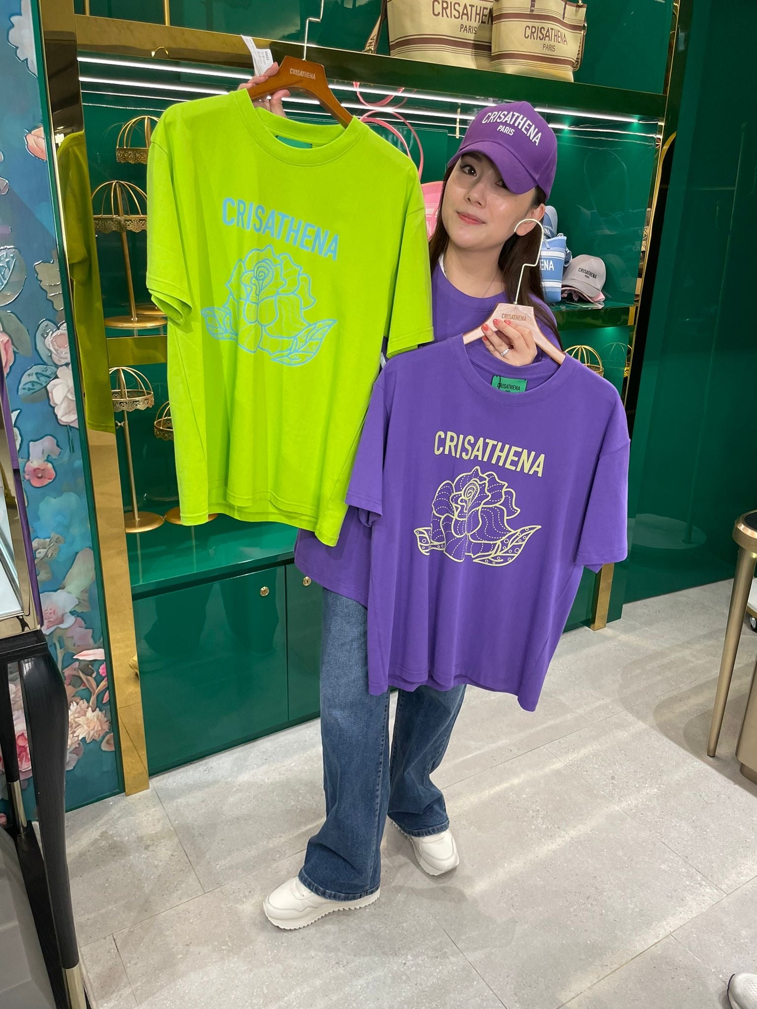 Crisathena Flower T-shirt【SM274】