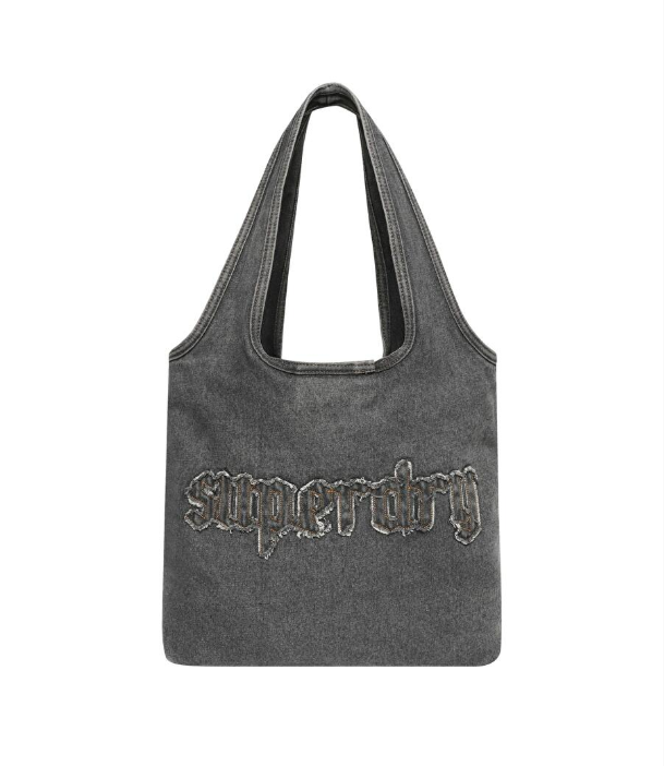 韓國 Superdry Washed Denim Shopper Bag【SU103】