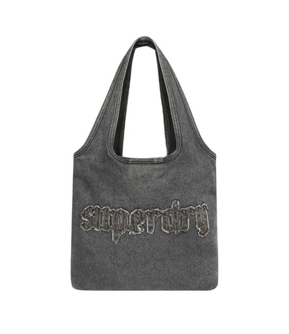 韓國 Superdry Washed Denim Shopper Bag【SU103】