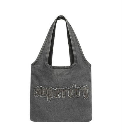 韓國 Superdry Washed Denim Shopper Bag【SU103】