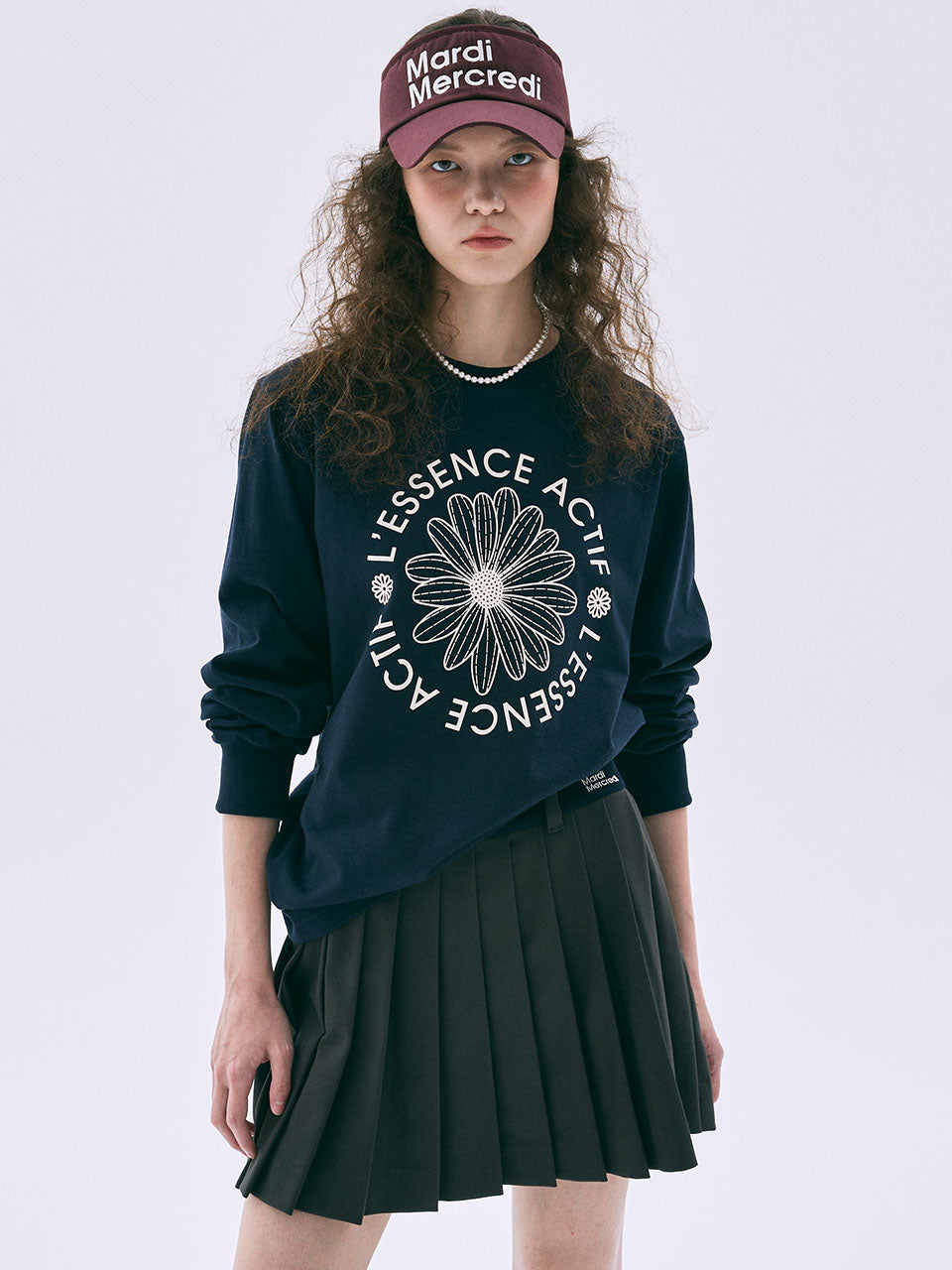 韓國 Mardi Mercredi Long Sleeve Tshirt Actif Emblem【MM232】