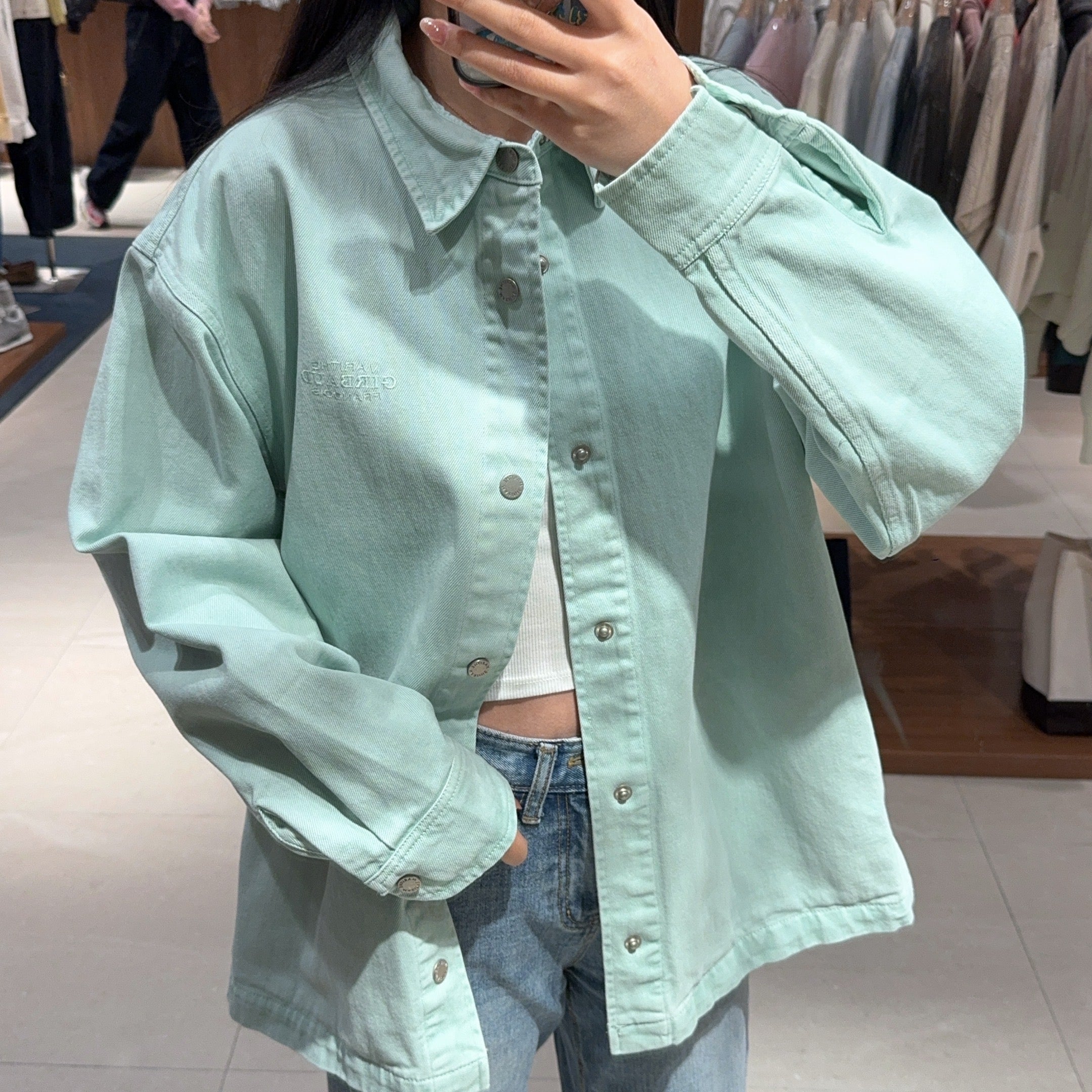 韓國 Marithe Francois Girbaud COULEUR DYED DENIM SHIRT JACKET【MF377】