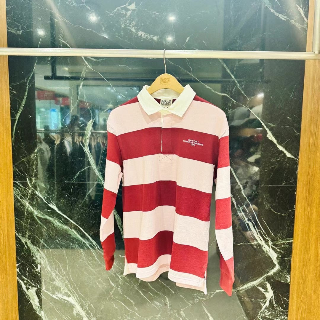 韓國 Marithe Francois Girbaud STRIPE RUGBY T-SHIRT【MF440】