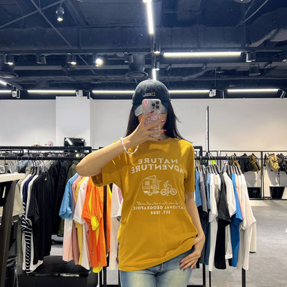 韓國 National Geographic Field Line Unisex Camping Bandana Artwork T-shirt凉感面料【NG658】