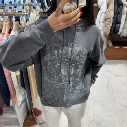 韓國 Wacky Willy Pigment Graphic Hoodie【WW045】 - STT Mall HK 靚太網購