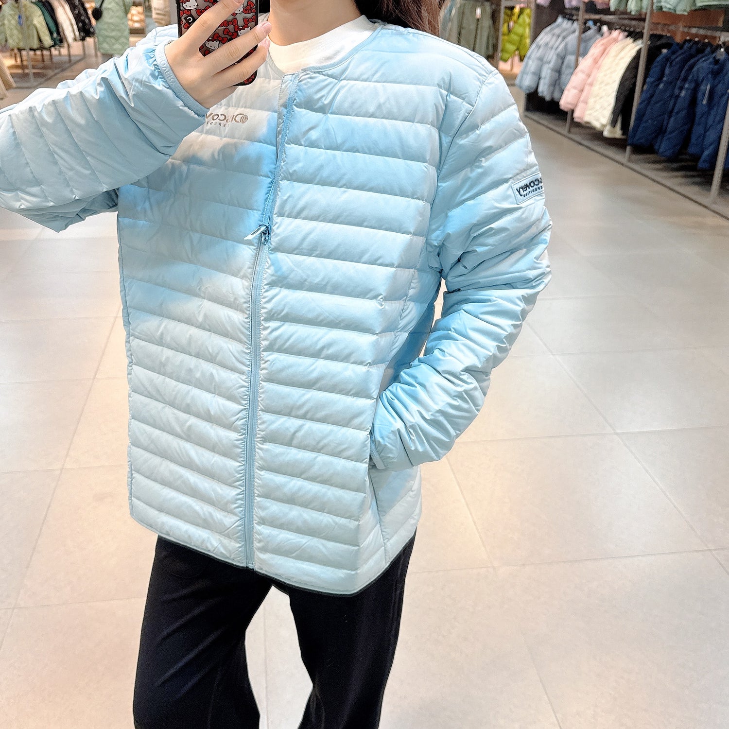 韓國 Discovery Pixiever GU Neck Tube Goose Down Men&