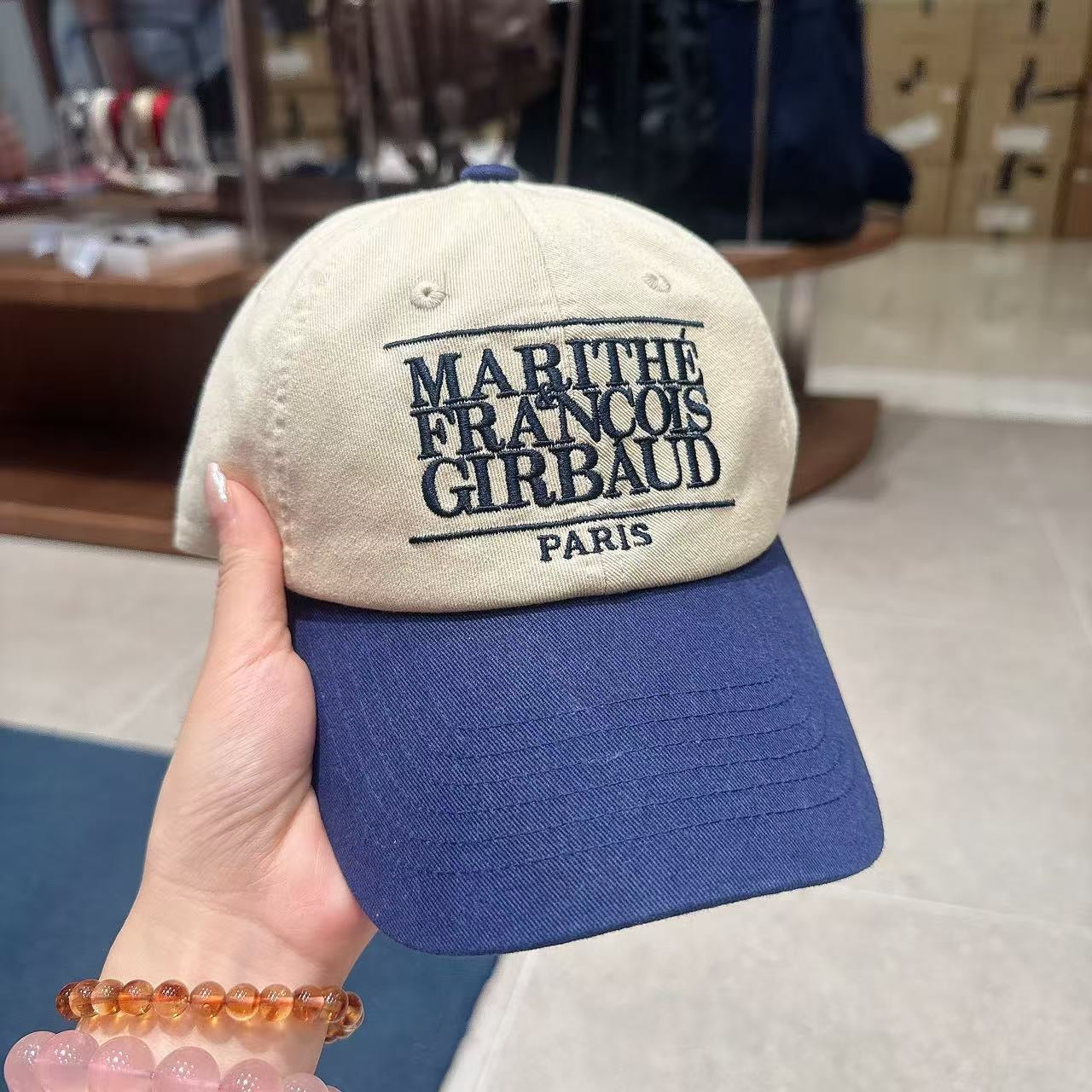 韓國 Marithe Francois Girbaud Classic Logo 6Panel Color Block Cap【MF735】